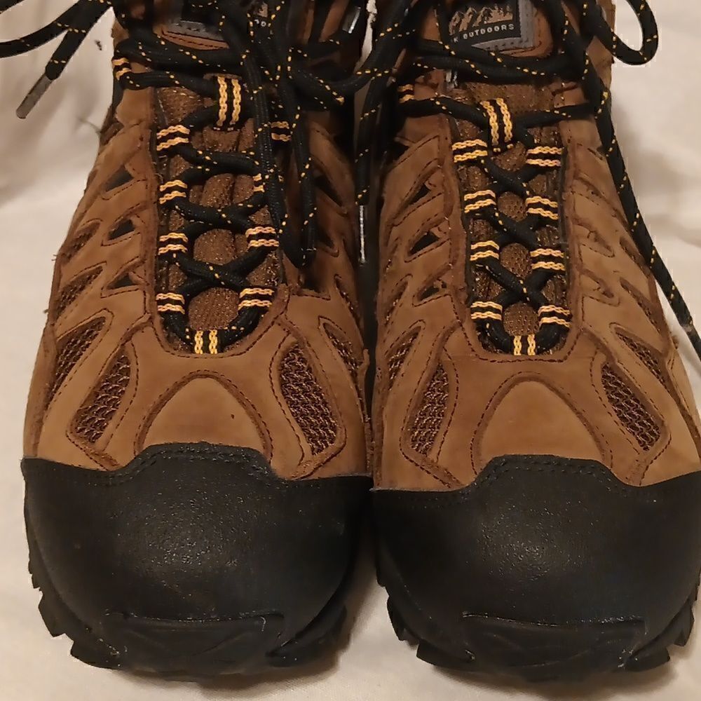 Carolina 4x4 steel toe waterproof hiking boots CA 4513 Brown leather size 9W - Picture 7 of 9